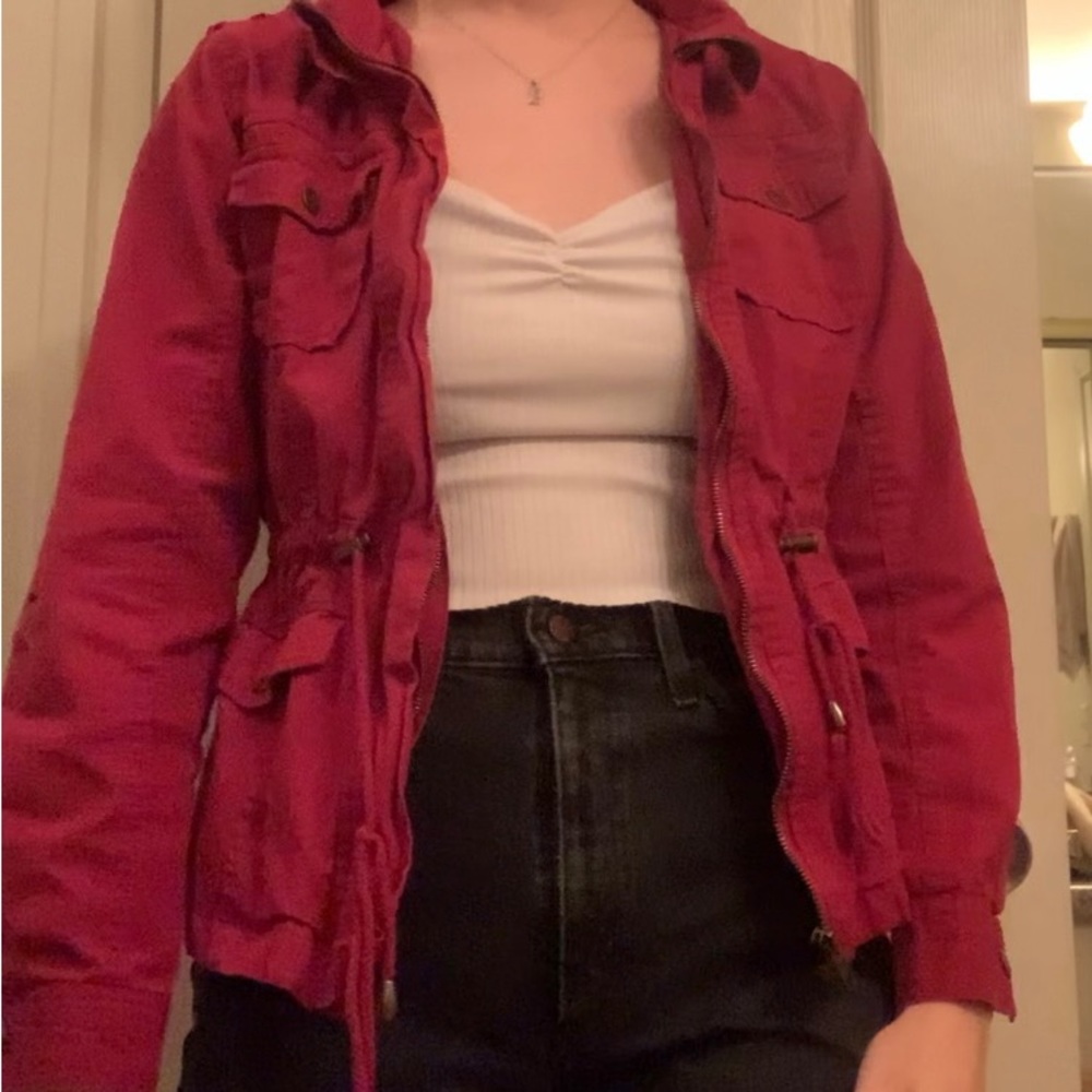 Red Bomber Jacket